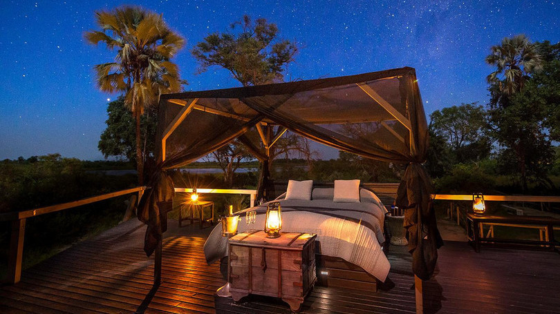 original Afrika-Bett-unter-Himmel