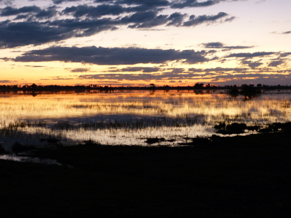 original Botswana-Sonnenuntergang